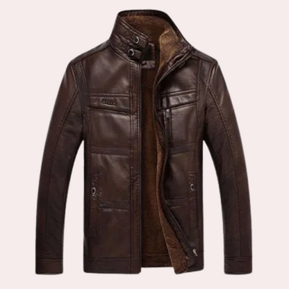 Winterjas Heren | Stijlvolle PU Leren Jas | Tijdloze Stijl