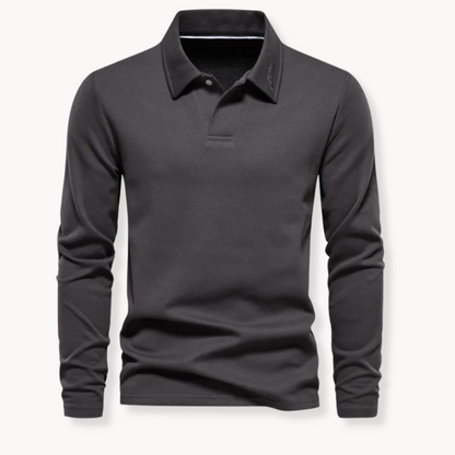 Heren Polo | Lange Mouw T Shirt | Tijdloos Comfort & Elegante Stijl
