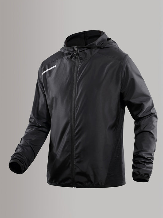 Heren Windjack | Lichtgewicht & Ademend | Reflecterend & Winddicht | Geweven Polyester