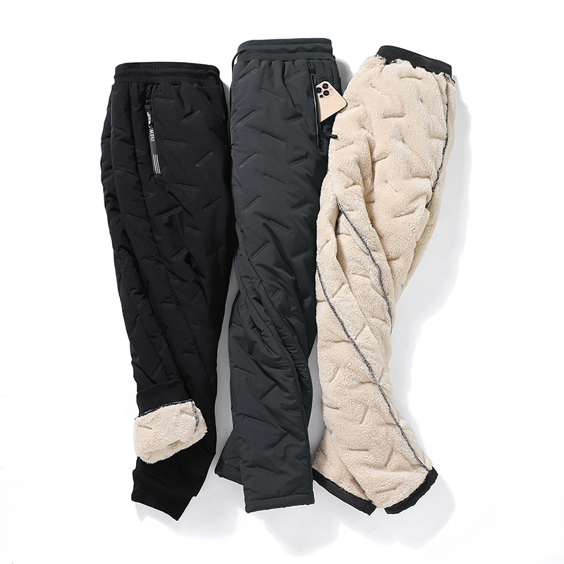 Dikke lamswollen winterjoggers voor heren voor warmte en comfort | Wesley