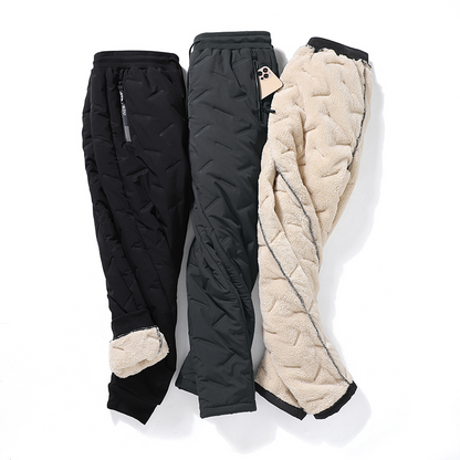 Dikke lamswollen winterjoggers voor heren voor warmte en comfort | Wesley
