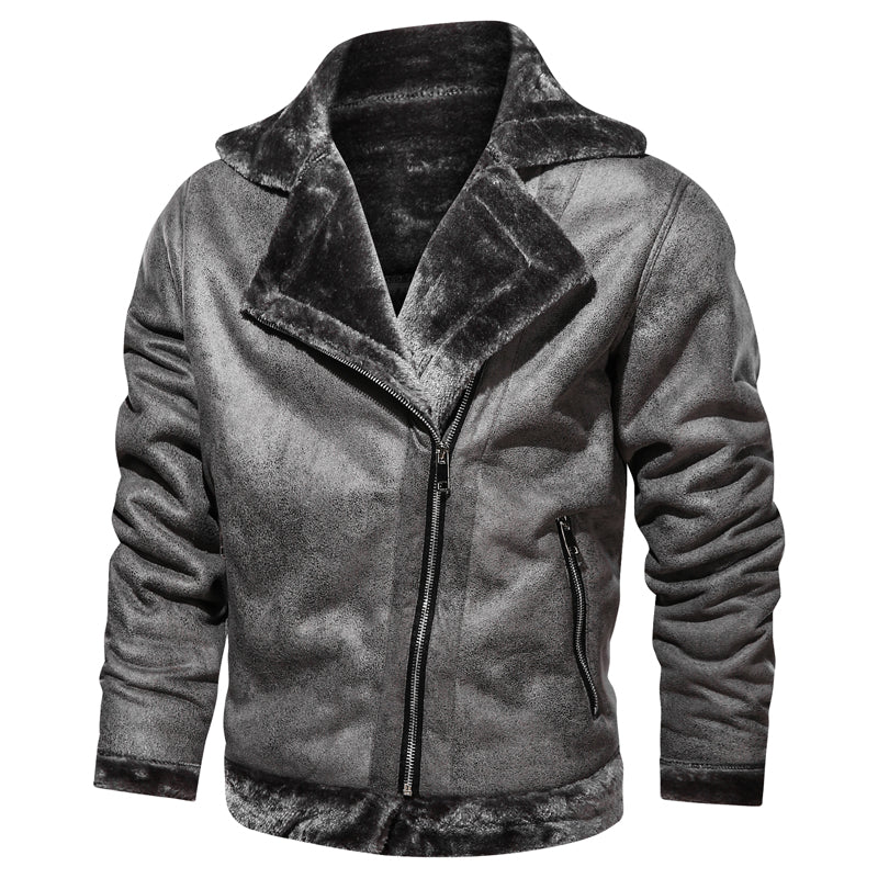 Premium leren winterjas voor heren met pure warmte en tijdloze stijl | Thomas