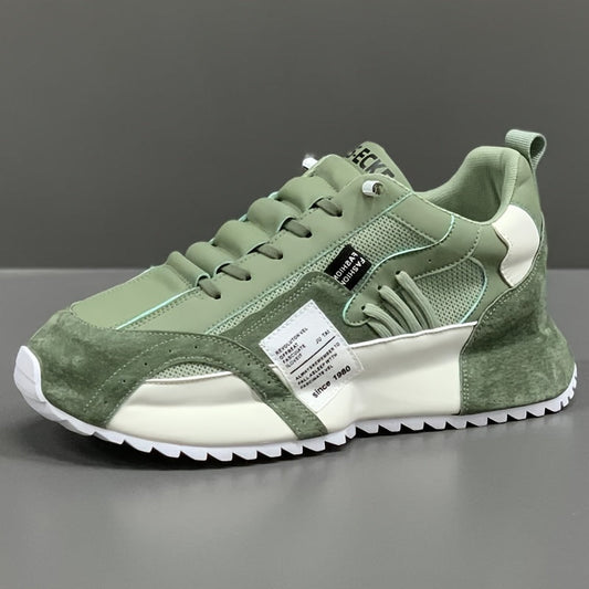 Heren Platformschoenen | Comfortabel & Trendy | Voor Wandelen & Joggen | All-Season Veterschoen