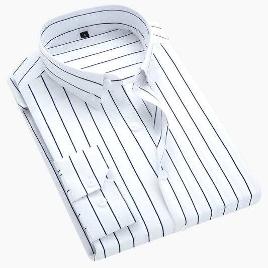 Overhemd Heren | Gestreept Design | Klassieke Kraag Kleding