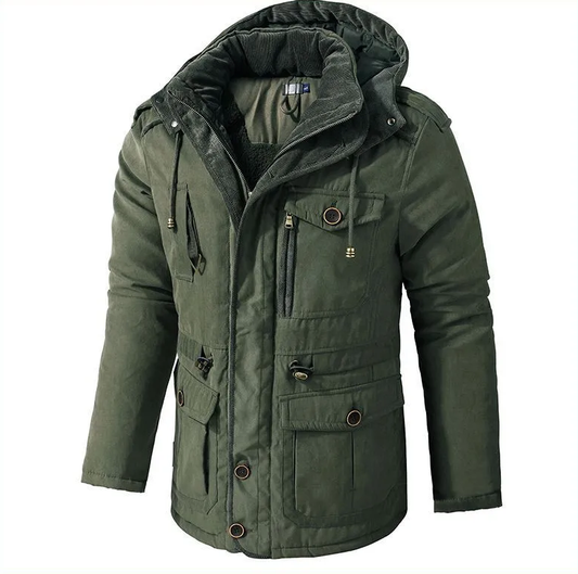 Winterjas Heren | Warme Jas met Capuchon | Halflang & Praktisch