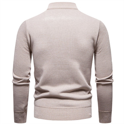 Moderne en stijlvolle Half-Zip Trui voor heren met warme fleece en opstaande kraag | Finn