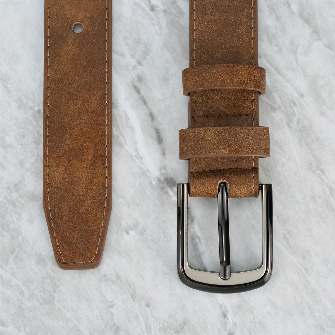 Stijlvolle riem met brede steken voor herenjeans en alledaagse outfits | Tobias