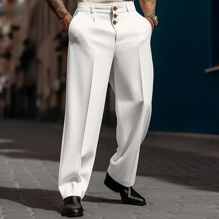 Broeken Heren | Zakelijke Straight Fit | Losse & Comfortabele Stijl