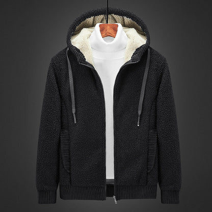 Gezellige gevoerde Zip-Up trui met capuchon voor ultieme warmte en tijdloze elegantie | Noah
