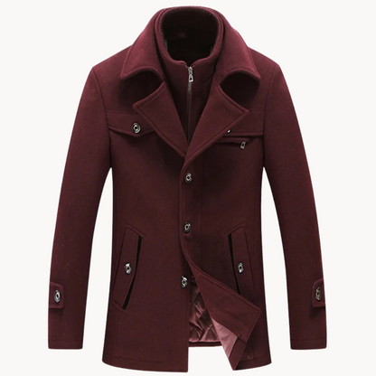Elegante wollen jas voor heren met tijdloze warmte en ultiem comfort | Ezra
