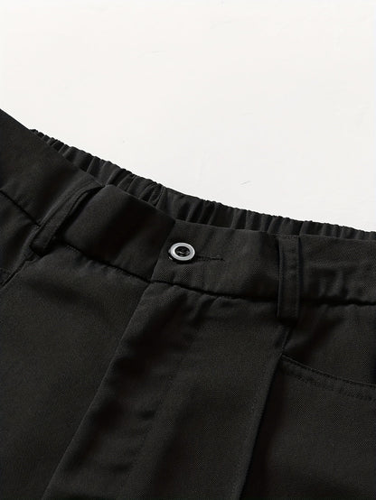 Heren Wijde Broek | Casual Loose Fit | Geplooid & Stijlvol | Perfect voor Werk & Kantoor