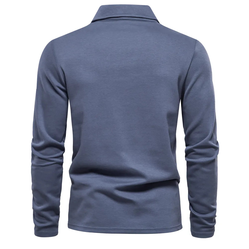 Heren Polo | Lange Mouw T Shirt | Tijdloos Comfort & Elegante Stijl
