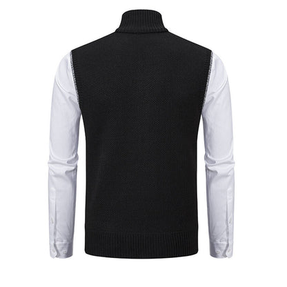 Truien Heren | Klassieke Gebreide Sweater met Rits | Zachte Stof