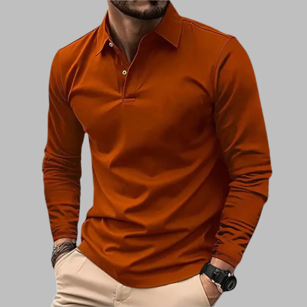 Moeiteloos Stijlvol Effen Poloshirt van Zachte Katoenmix voor Heren | Dirk