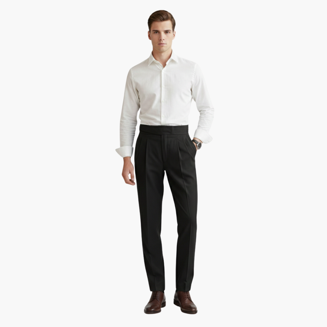 Heren Broek | Straight | Hoge Taille | Lente