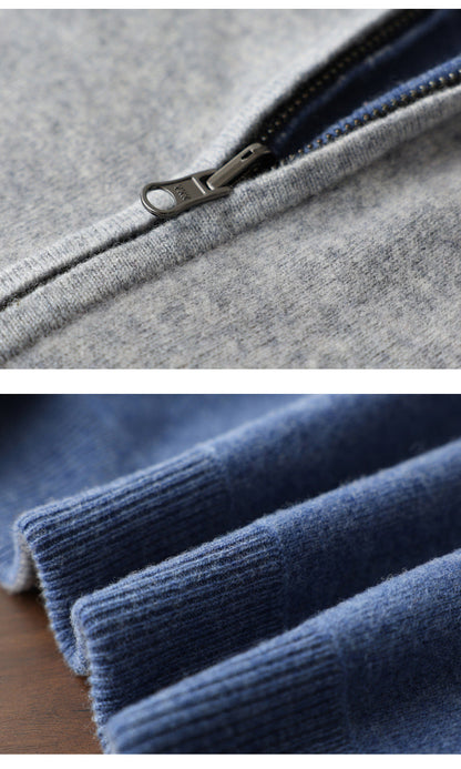 Heren Cardigan | Straight | Met Rits | Lange mouw