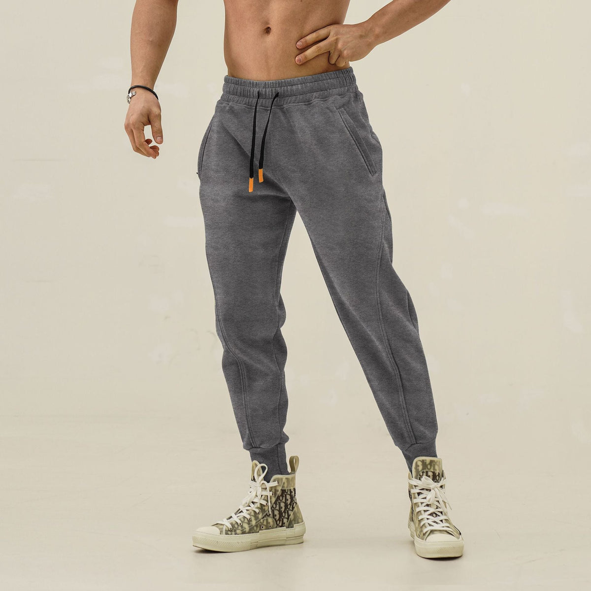 Heren Joggerbroek  | Losse Pasvorm & Zakken | Medium Stretch