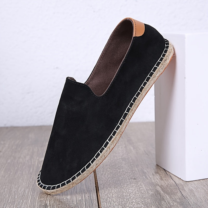 Heren Loafers | Ademend & Handgemaakt | Linnen Zool & Canvas | Casual Slip-On