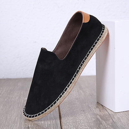 Heren Loafers | Ademend & Handgemaakt | Linnen Zool & Canvas | Casual Slip-On