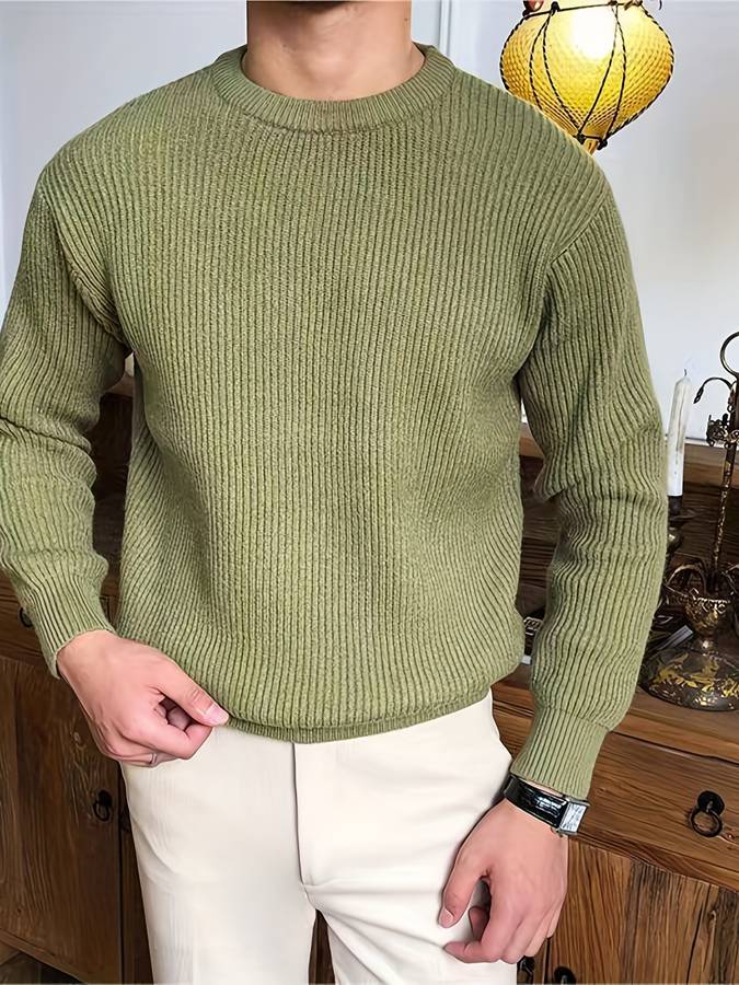 Truien Heren | Gebreide Ribbel Sweater | Tijdloze Warmte & Comfort