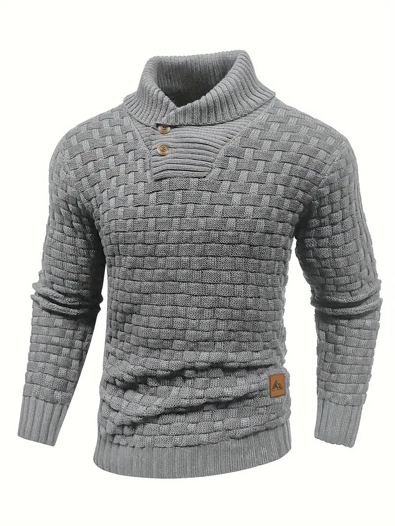 Truien Heren | Trui met Knoopsluiting & Uniek Breipatroon