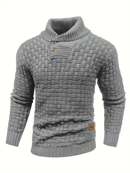 Truien Heren | Trui met Knoopsluiting & Uniek Breipatroon