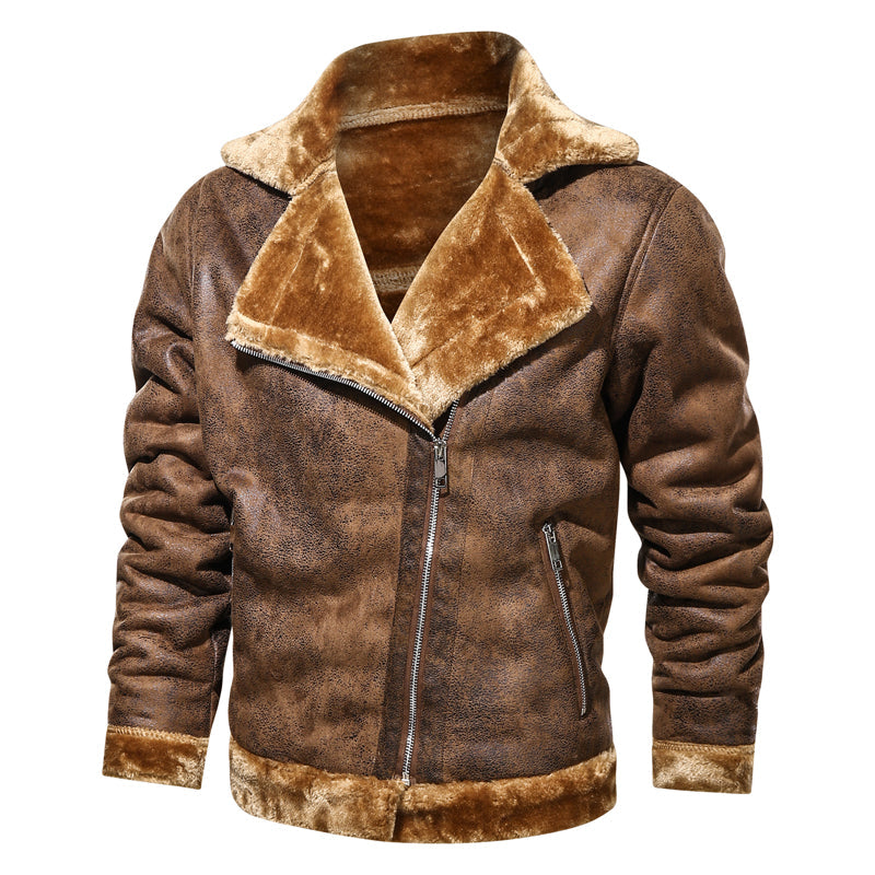 Premium leren winterjas voor heren met pure warmte en tijdloze stijl | Thomas