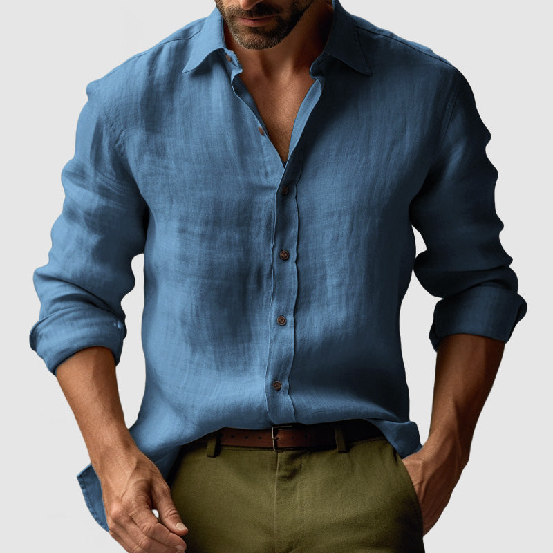 Overhemd Heren | Vintage Lange Mouwen | Stijlvolle Kleding