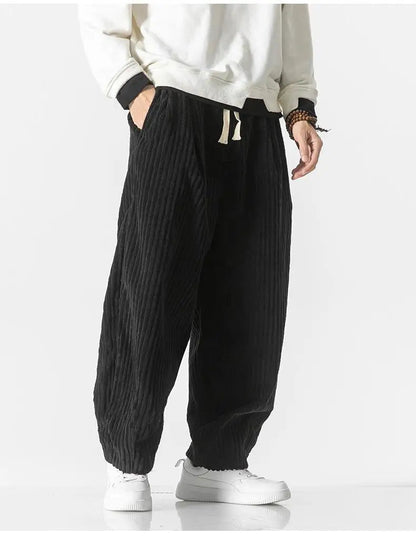 Relaxte Corduroy broek voor heren met zachte textuur en moderne stijl | Simon