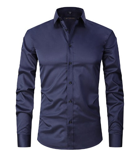 Overhemd Heren | Strijkvrij Kledingstuk | Slim Fit | Elegant Design