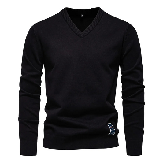 Elegante V-hals trui voor heren met tijdloze look en moderne elegantie l | Joep