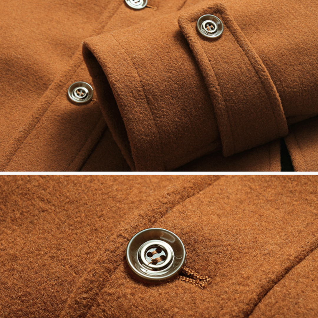 Elegante wollen jas voor heren met tijdloze warmte en ultiem comfort | Ezra