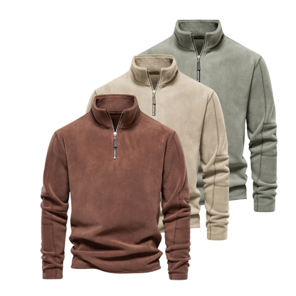Truien Heren | Thermische Sweater | Half-Zip Staande Kraag | Winter