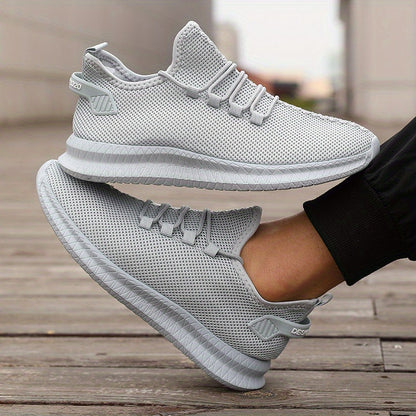Heren Hardloopschoenen | Lage & Ademend | Casual Outdoor Sportschoenen | Met Vetersluiting