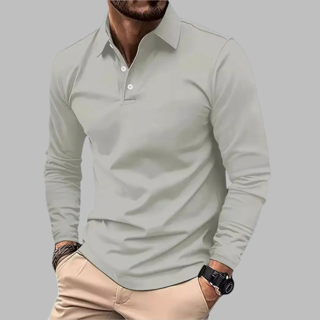 Moeiteloos Stijlvol Effen Poloshirt van Zachte Katoenmix voor Heren | Dirk