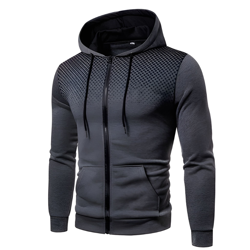 Winterjas Heren | Sportieve Hoodie met Rits | Ademend & Warm | Modern Design