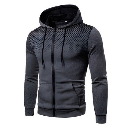 Winterjas Heren | Sportieve Hoodie met Rits | Ademend & Warm | Modern Design