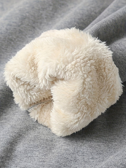 Heren Hoodie | Gebreid met Nepbont | Warm & Gezellig | Herfst/Winter