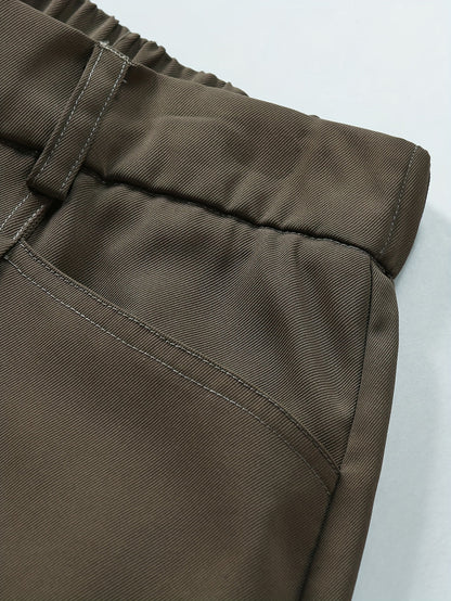 Heren Wijde Broek | Casual Loose Fit | Geplooid & Stijlvol | Perfect voor Werk & Kantoor