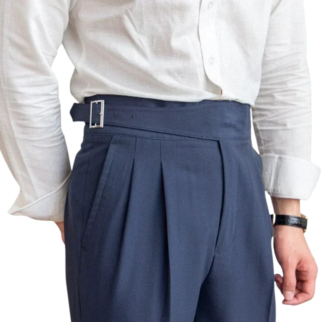Heren Broek | Straight | Hoge Taille | Lente