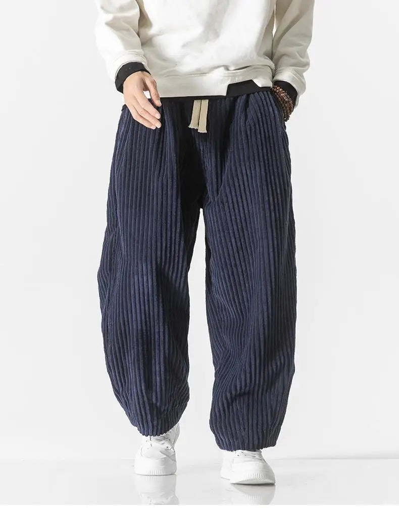 Relaxte Corduroy broek voor heren met zachte textuur en moderne stijl | Simon