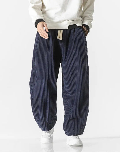 Relaxte Corduroy broek voor heren met zachte textuur en moderne stijl | Simon