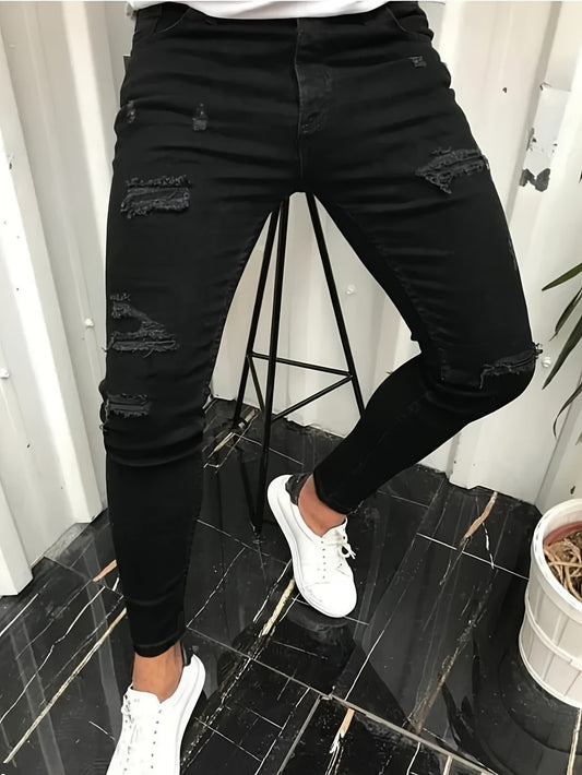 Heren Jeans | Stretch Denim | Trendy & Gescheurde Details | All-Season