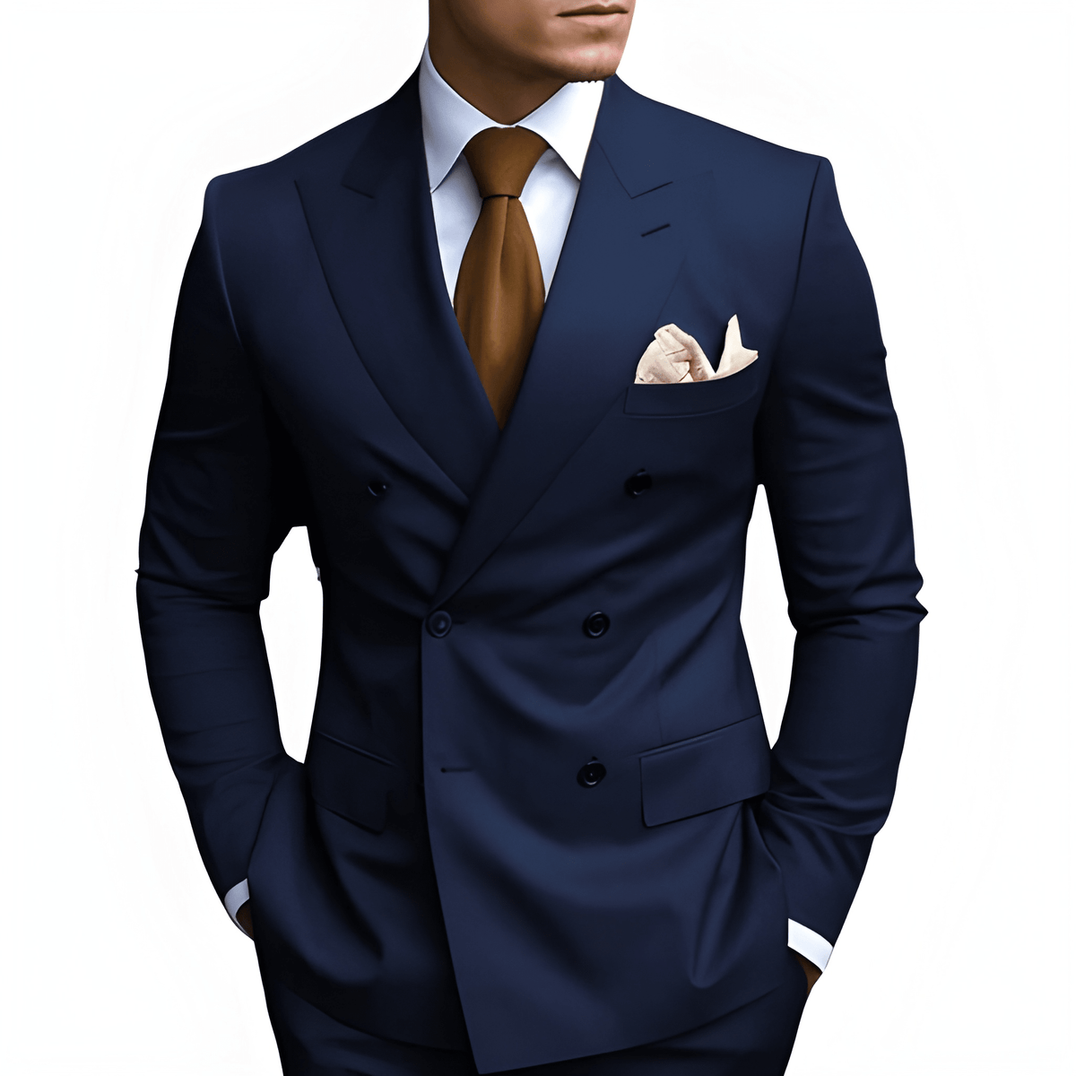 Heren Pak | Dubbele Rij Knopen | Elegante Kleding