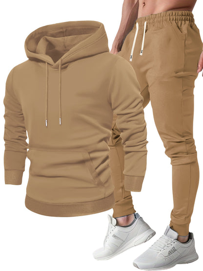 Heren Sportset | Hoodie & Joggingbroek | Comfortabel & Ademend | Lente & Herfst
