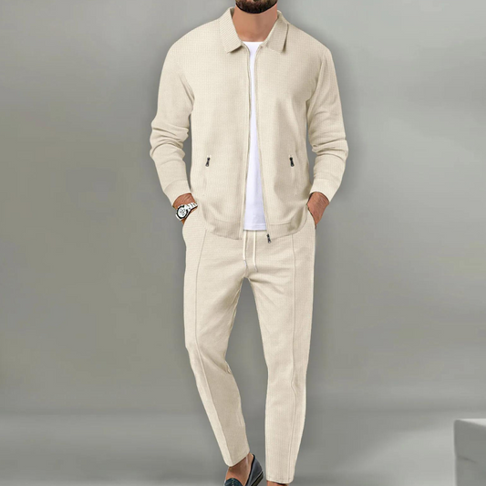 Heren trainingspak in beige