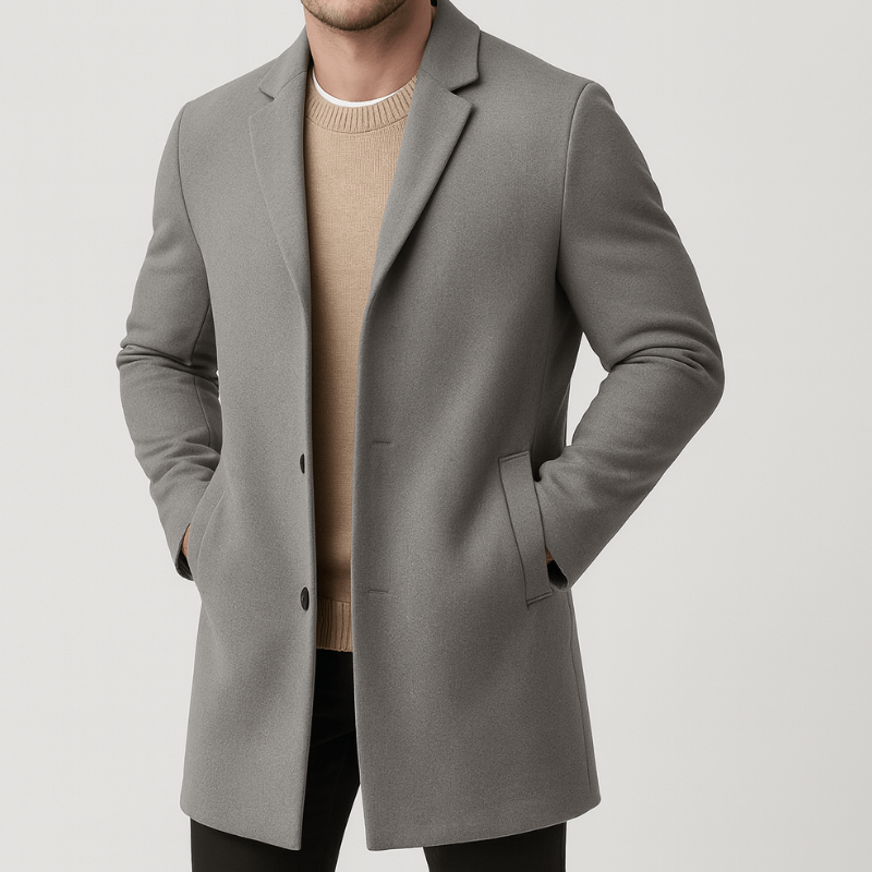 Winterjas Heren | Tailored Trenchcoat | Knopen Design