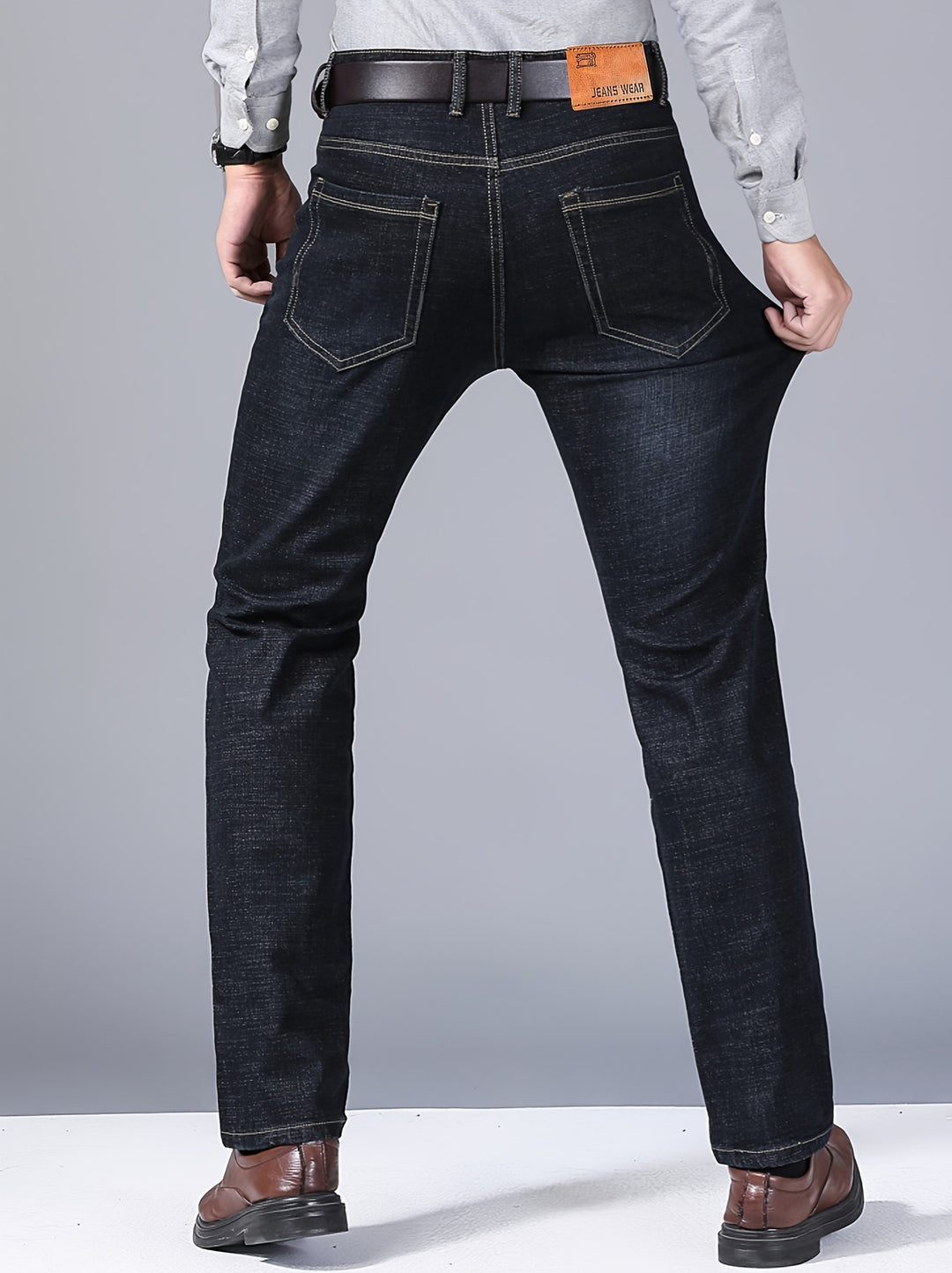 Heren Jeans | Wijde pijpen | Gewassen look & gemiddelde stretch