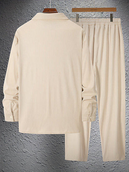 Corduroy Herenset | Trendy & Comfortabel | Casual Stijl & Moderne Elegant