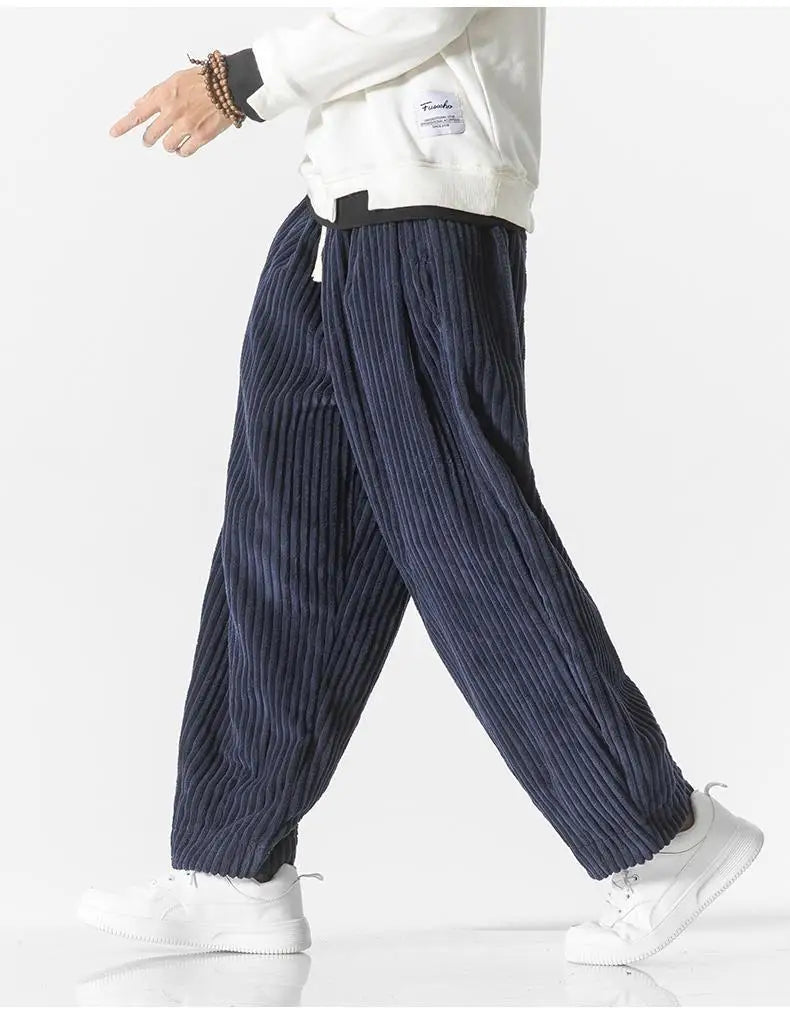 Relaxte Corduroy broek voor heren met zachte textuur en moderne stijl | Simon